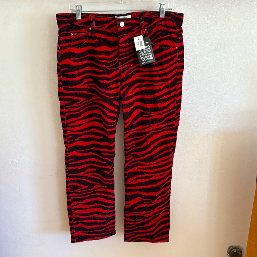 Vintage NWT Isabel Marant Etoile Tiger Print pants  Rock and Roll vibes Size 44